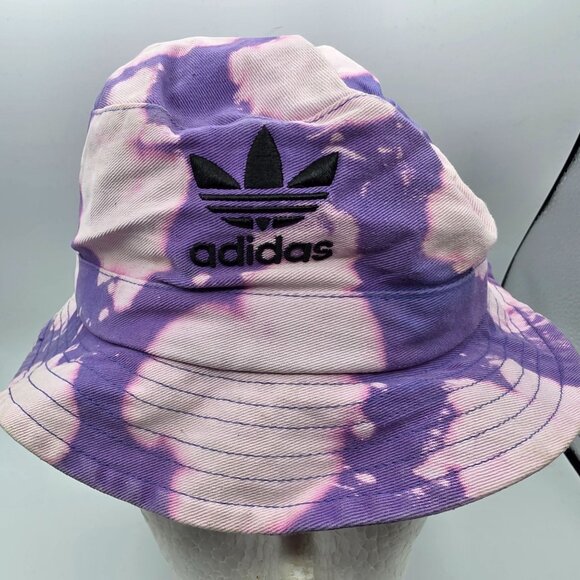 Adidas Reverse Dye Adults Purple Bucket Hat Casual Outdoors Retro Party Colorful - Picture 5 of 8
